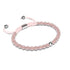 Rosenquarz | 925er Sterlingsilber | Makramee-Armband mit Fokus-Edelstein
